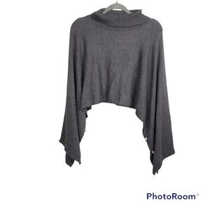 Sempre grey knit free fitting Pearl sleeve sweater